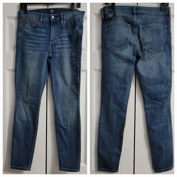 GAP True Skinny Mid Rise Jeans, Women's Size 30R - Picture 3 of 6